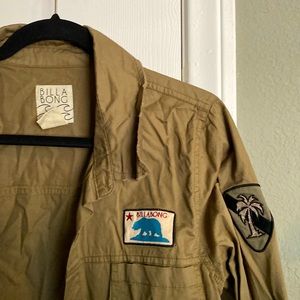 Billabong military style button down long sleeve